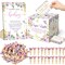 102 Pcs Butterfly Baby Shower Game Supplies Diaper Raffle Tickets with Diaper Raffle Card Box Don't Say Baby Sign Mini Butterfly Clothespin Game